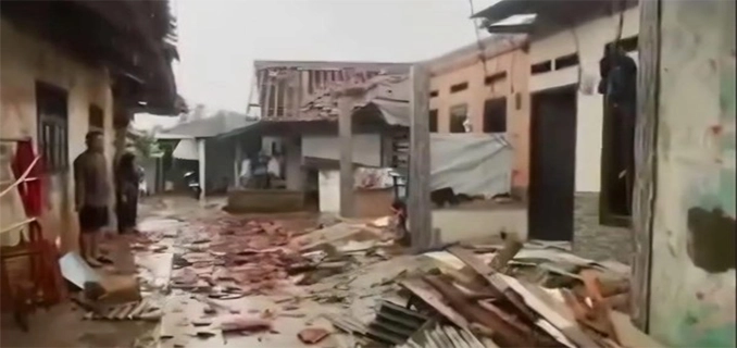 Angin Kencang Rusak 40 Rumah di Ciseeng-Rumpin Bogor