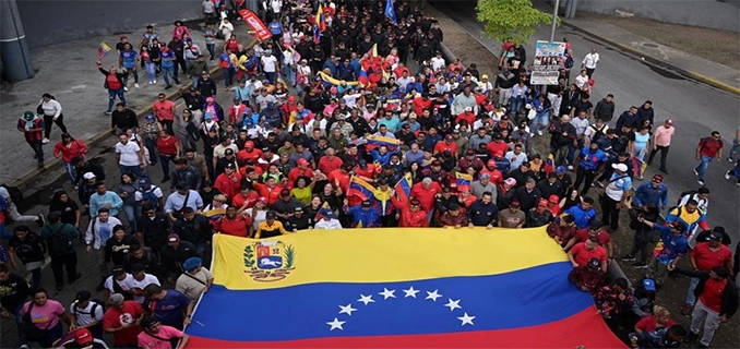 Maduro Pimpin Pawai Venezuela Tengah Ketegangan Dengan AS