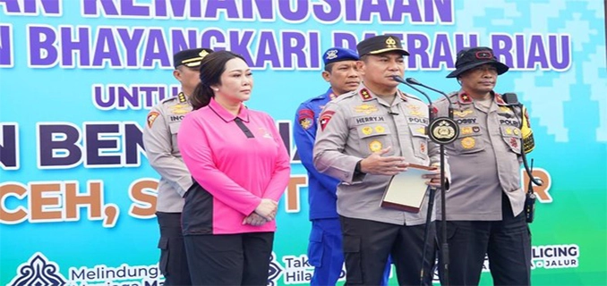 Polda Riau Gandeng 30 Psikolog Trauma Healing Korban Bencana