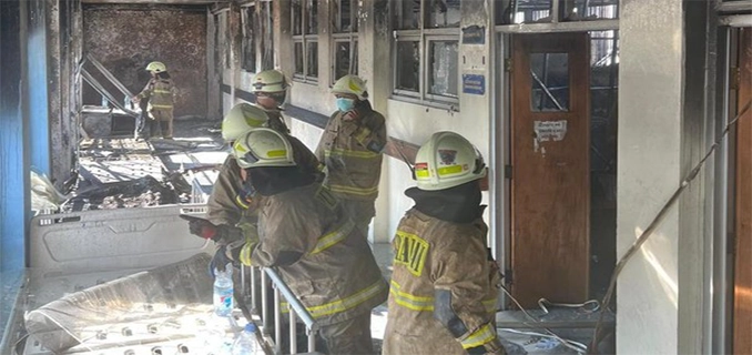 Kebakaran Gudang Logistik RS Pengayoman Akibat Korsleting