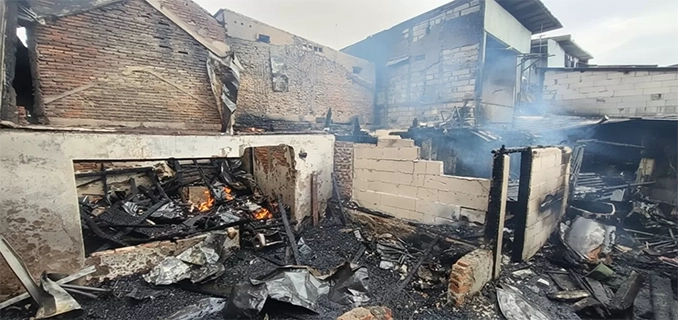 Permukiman Padat Grogol Petamburan Jakbar Dilalap Kebakaran