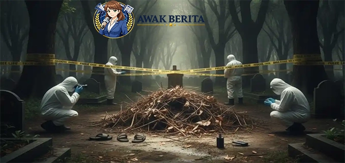 2 Pria Tega Bunuh Teman Lama di TPU Bekasi Polisi Buru Pelaku