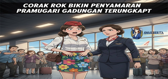 Corak Rok Bikin Penyamaran Pramugari Gadungan Terungkap