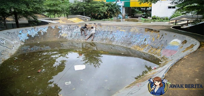 Miris Arena Skateboard dan BMX di Bekasi Terbengkalai
