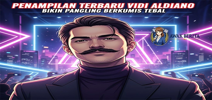 Penampilan Terbaru Vidi Aldiano Bikin Pangling Berkumis Tebal