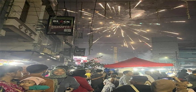 Perayaan Tahun Baru Kota Warga Medan Terpesona Kemeriahan